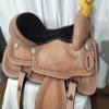 Leather Western Barrel Racing Horse Tack Saddle Saba International (13 Inch) view 2