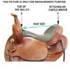 Leather Western Barrel Racing Horse Tack Saddle Saba International (13 Inch) view 4
