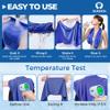 Sukeen Cooling Towels 8 Pack (40"x 12"), Cooling Towels for Neck and Face, Microfiber Breathable Towel for Hot Weather, Sweat Towel for Gym, Sport, Yoga, Golf, Workout, Camping, Running view 3