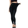Fashion Leggings for Women Elastic Jeans Leggings Thermal Stripe Print Imitation Denim Leggings Tights Hiking Pant view 2