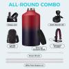 1 Gallon Water Bottle with Straw - 128oz Stainless Steel Water Jug with Sleeve Carrier Bag, Auto Spout Lid, Paracord Handle, Large Insulated Water Bottles Gallon Water Jug, Metal Hydro Thermo Flask view 2