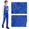 Laimi Duo Boys' Suits Royal Blue Suit for Toddler Boys Slim Fit Wedding Suit First Communion Outfits Kids Dress Clothes Size 3T view 3