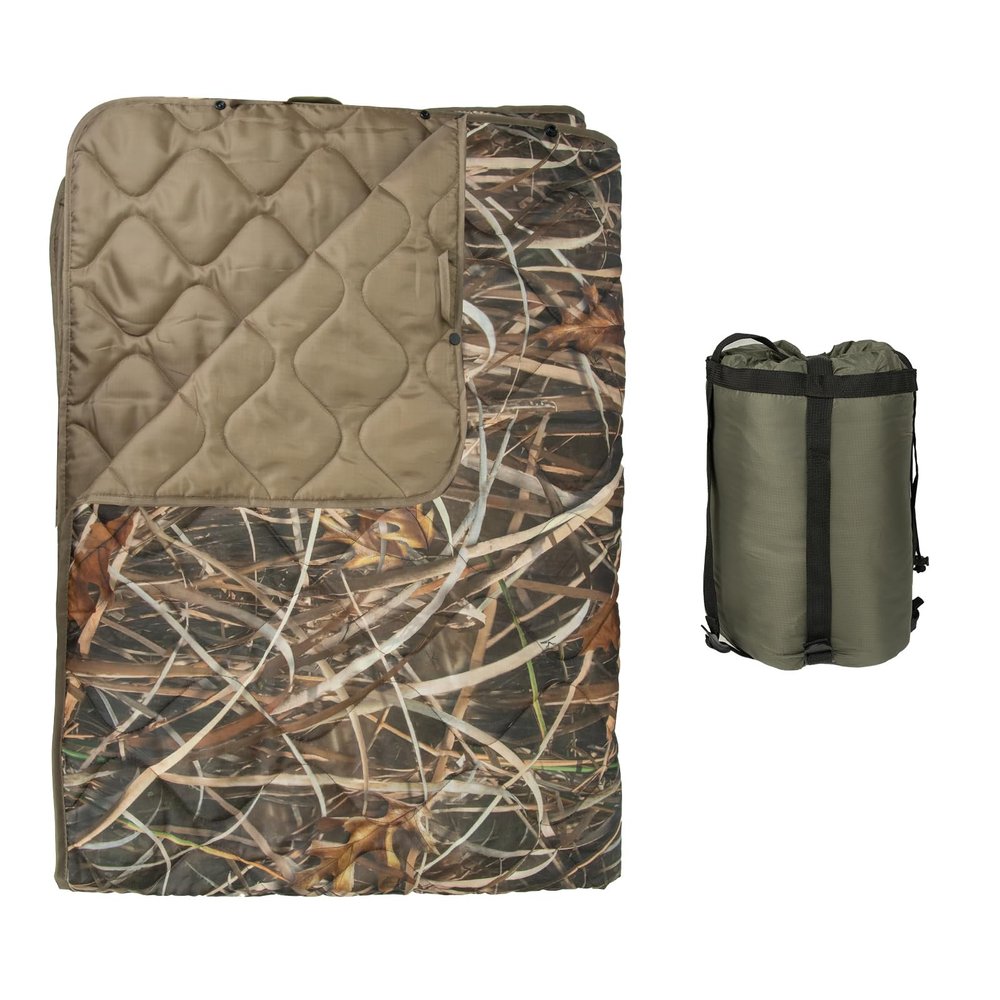 LOOGU Grass Camo Blanket Waterproof Poncho Liner for Outdoor Camping, Hiking, Hunting, Survival, Backpacking, Picnicking, Fishing Trips