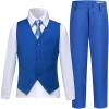 Laimi Duo Boys' Suits Royal Blue Suit for Toddler Boys Slim Fit Wedding Suit First Communion Outfits Kids Dress Clothes Size 2T view 1