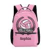 SunFancyCustom Personalized Volleyball Pink Custom Backpack Waterproof Multifunctional Daypack with Name Gift view 1
