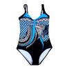 WABEOR One Piece Cutout Swimsuits for Women Sexy Backless High Waisted Swimsuit Cut Out Crisscross Tummy Control Bathing Suit A-Blue view 4
