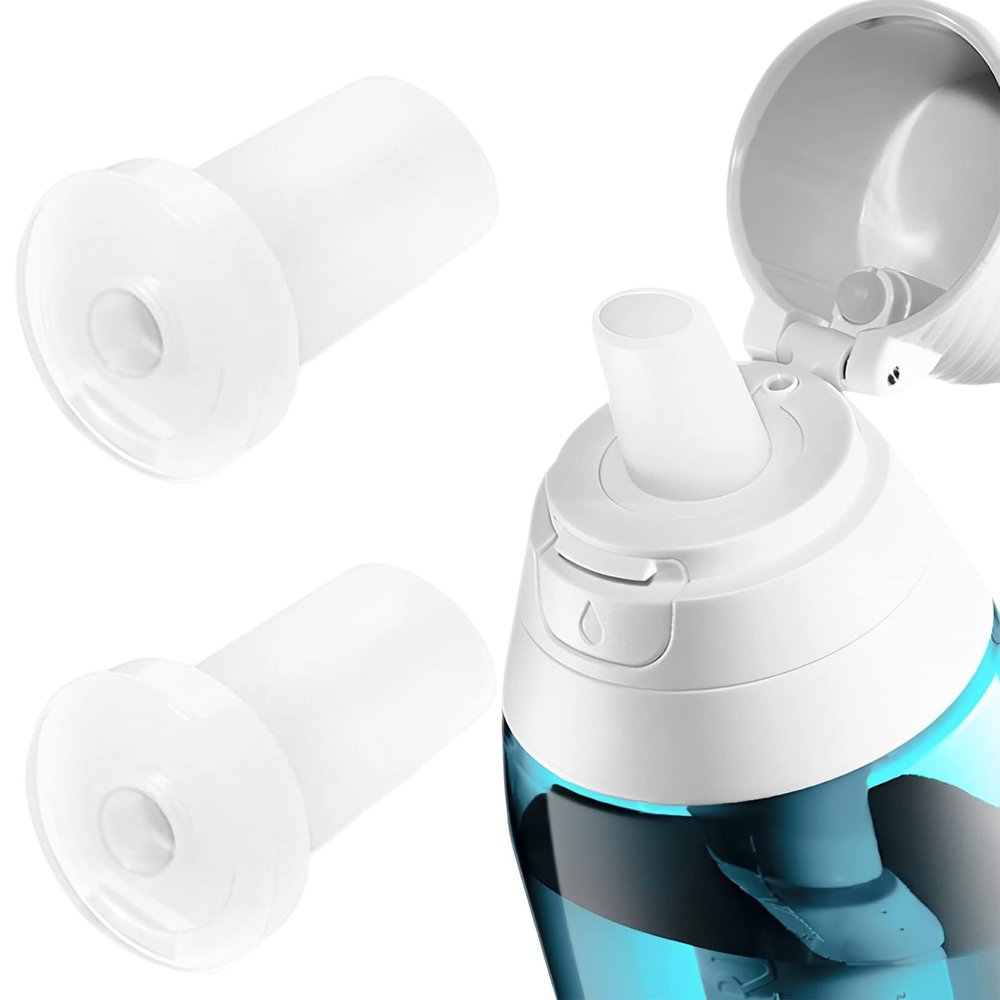 AccEncyc Bite Valve Replacement for Brita Water Bottle, 2 Pack, Silicone, BPA-Free, 1 Liter, Sports, Travel