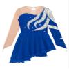 TSSOE Kids Girls Long Sleeve Sequins Printing Ice Roller Figure Skating Dress Illusion Ballet Dancewear E02 6 Years view 3