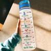 Hyturtle Personalized Dinosaur Lovers 32 Oz 1Liter Motivational Water Bottle, Dinosaur Customized Name Water Bottle With Time Marker, Dino Bottle Gifts For Women Girl Kids On Birthday, Christmas view 4