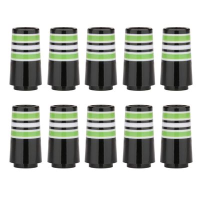 12pcs/Pack Custom Tip 0.355 Golf Ferrules Fit Taper Tip Iron Wedge for Taylormade Titleist Ping Cobra Mizuno etc Golf Brands (Green Ring)