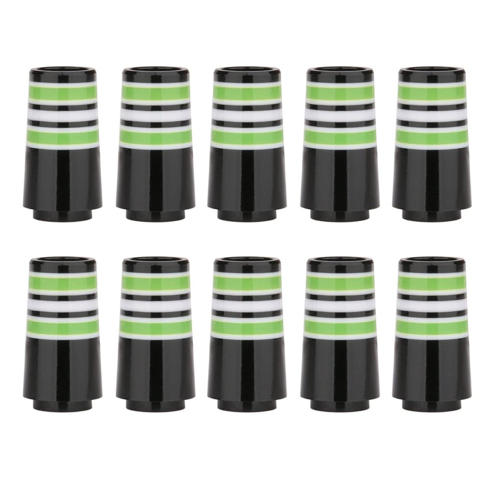 12pcs/Pack Custom Tip 0.355 Golf Ferrules Fit Taper Tip Iron Wedge for Taylormade Titleist Ping Cobra Mizuno etc Golf Brands (Green Ring)