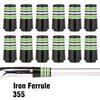 12pcs/Pack Custom Tip 0.355 Golf Ferrules Fit Taper Tip Iron Wedge for Taylormade Titleist Ping Cobra Mizuno etc Golf Brands (Green Ring) view 3