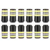 12pcs/Pack Custom Tip 0.355 Golf Ferrules Fit Taper Tip Iron Wedge for Taylormade Titleist Ping Cobra Mizuno etc Golf Brands (Yellow Ring) view 2