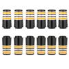 12pcs/Pack Custom Tip 0.355 Golf Ferrules Fit Taper Tip Iron Wedge for Taylormade Titleist Ping Cobra Mizuno etc Golf Brands (Orange Ring) view 2