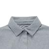 Corna Women's Athletic Cool Dry Fit Performance Flat-Knit 3/4 Sleeve Polo Shirts Tops (Grey-L) view 3