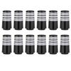12pcs/Pack Custom Tip 0.355 Golf Ferrules Fit Taper Tip Iron Wedge for Taylormade Titleist Ping Cobra Mizuno etc Golf Brands (Gray Ring) view 1