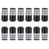 12pcs/Pack Custom Tip 0.355 Golf Ferrules Fit Taper Tip Iron Wedge for Taylormade Titleist Ping Cobra Mizuno etc Golf Brands (Gray Ring) view 2