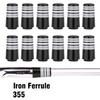 12pcs/Pack Custom Tip 0.355 Golf Ferrules Fit Taper Tip Iron Wedge for Taylormade Titleist Ping Cobra Mizuno etc Golf Brands (Gray Ring) view 3