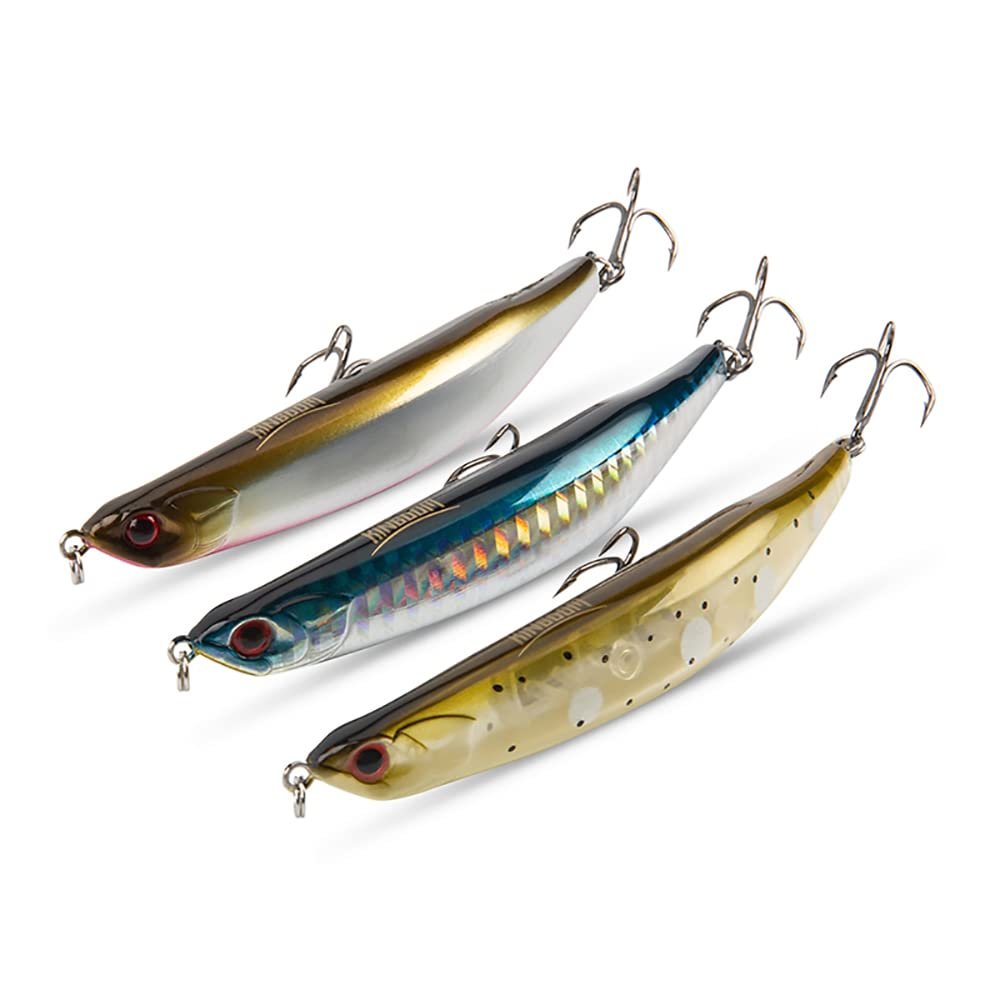 Kingdom Topwater Floating Pencil Fishing Lures Jerkbaits Artificial Wobbles Hard Baits Fishing for Bass (0.35oz/4.3in)