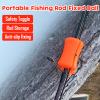 4pcs Fishing Rod Ball Skinny Tie Fishing Accessories Binding Fishing Accessories Fishing Rod Strap Fishing Pole Wrap Equipment TPR Soft Glue Non-Slip Stretchy Rod Tie view 2
