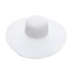 Fashion Wide Brim Straw Hats for Womens Summer Foldable Big Floppy Beach Sun Hats Ladies UV UPF 50+ Vacation Outdoor Caps White view 2
