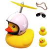 ACEDOAMARE Duck Bike Bell, Cute Rubber Yellow Duck Bicycle Accessories with LED Light Propeller Helmet Squeeze Horns for Cycling Motorcycle Handlebar Bicycle (Pink Star) view 1