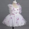 1st Birthday Girl Outfit: Half 2nd First Birthday Dress for Girl Smash Cake Baby Boho Rainbow Princess Dresses Spring Party Toddler Mini Tutu Photoshoot White + Purple Butterfly 3-6 Months view 4