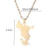 France Mayotte Pendant Necklaces for Women Mamoudzou Mahore Jewelry (Gold) view 2
