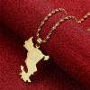 France Mayotte Pendant Necklaces for Women Mamoudzou Mahore Jewelry (Gold) view 3