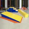 GRRICEPL Gymnastics Wedge Training Exercise Mats High Elasticity with Handle Waterproof Tumbling Mat for Gymnastics Training, Cheerleading and Obstacle Courses (Color : Yellow, Size : 80X60X30CM) view 2