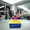 GRRICEPL Gymnastics Wedge Training Exercise Mats High Elasticity with Handle Waterproof Tumbling Mat for Gymnastics Training, Cheerleading and Obstacle Courses (Color : Yellow, Size : 80X60X30CM) view 3