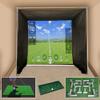 Cimarronsports 5x10x10 Tour Simulator Golf Net Frame Kit, 5x5 TeeLine Golf Mat, & Ball Tray view 2