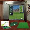 Cimarronsports 5x10x10 Tour Simulator Golf Net Frame Kit, 5x5 TeeLine Golf Mat, & Ball Tray view 3