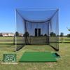 Cimarronsports 5x10x10 Tour Simulator Golf Net Frame Kit, 5x5 TeeLine Golf Mat, & Ball Tray view 4