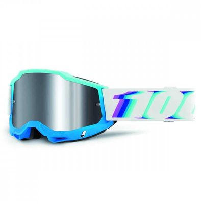 100% Accuri 2 Mirrored Lens Goggles Stamino/Mirror Silver Flash Lens, One Size