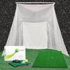 Cimarronsports 10x10x10 Masters Golf Net w Frame Kit, 5x5 TeeLine Golf Mat, & Ball Tray view 4