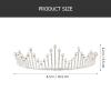 LALAFINA Rhinestone Bridal for Weddings Lightweight Water-resistant Headpiece for Brides and Parties Stunning Decorative Accessory for Special Occasions view 3