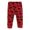 Hudson Baby Unisex Baby Cotton Pants and Leggings, Red Moose Bear, 6-9 Months view 3