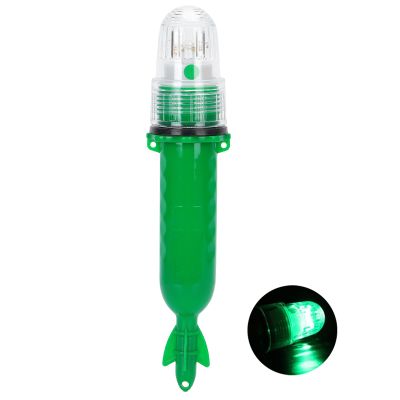 Tiiyee Safety Beacon Light, Emergency Hazard Warning Flashing Lighting Bar Electronic Visual Distress Signal Kit Bait Lure Lamp Fish Tools Direct Replacement for Kayak Yacht Pontoon(green)
