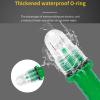 Tiiyee Safety Beacon Light, Emergency Hazard Warning Flashing Lighting Bar Electronic Visual Distress Signal Kit Bait Lure Lamp Fish Tools Direct Replacement for Kayak Yacht Pontoon(green) view 2