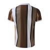 Mens Zipper Polo Shirts Short Sleeve Casual Slim Fit Athletic Tennis Golf Polos T-Shirt Tops Blouses and Shirts view 4