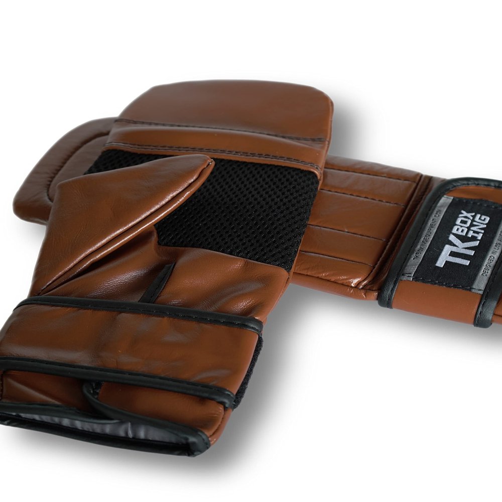 TK Boxing Gladiators - Bag Mitt Gloves (Brown, L)