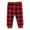Hudson Baby Unisex Baby Cotton Pants and Leggings, Gold Heart Plaid, 9-12 Months view 3