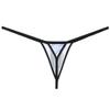 Men's Printed Bikini Thong Underwear Triangle Back G-string Bulge Pouch Bottoms Jocksrtap Tangas 3-Pack(Purple Wave) L view 4