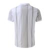 Mens Zipper Polo Shirts Short Sleeve Casual Slim Fit Athletic Tennis Golf Polos T-Shirt Tops Blouses and Shirts view 4