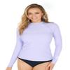 AXESEA Women Rash Guard Long Sleeve Active Top UPF 50+ Rashguard Swim Shirt Surf Swimwear Purple view 1