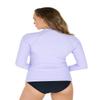 AXESEA Women Rash Guard Long Sleeve Active Top UPF 50+ Rashguard Swim Shirt Surf Swimwear Purple view 2