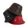 Mumcu's Leather Bucket Women Sun Retro Hat Fashion Fisherman Fishing Cap (as1, Alpha, m, Red) view 4