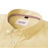 Alimens & Gentle Mens Solid Oxford Shirt Long Sleeve Dress Shirt Work Casual Button Down Shirts with Pocket,Yellow,4X-Large view 2