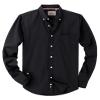 Alimens & Gentle Boys Long Sleeve Solid Button Down Oxford Shirt Collared Cotton Top with Chest Pocket Black